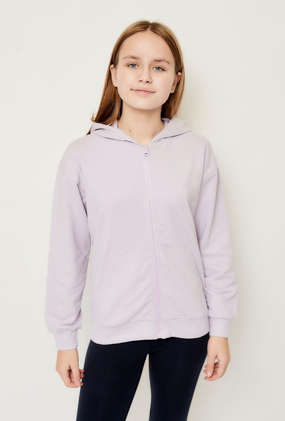 Bawełniana bluza rozpinana z kapturem