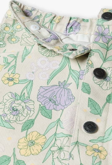 Jeansowa spódnica dziewczęca w kwiaty - Lincoln&Sharks