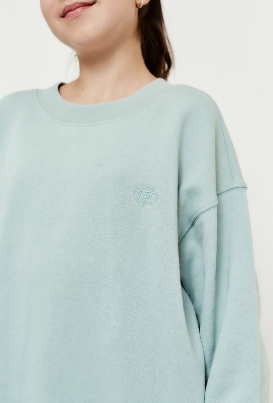 Bluza dresowa dla dziewczynki - zielona - Limited Edition