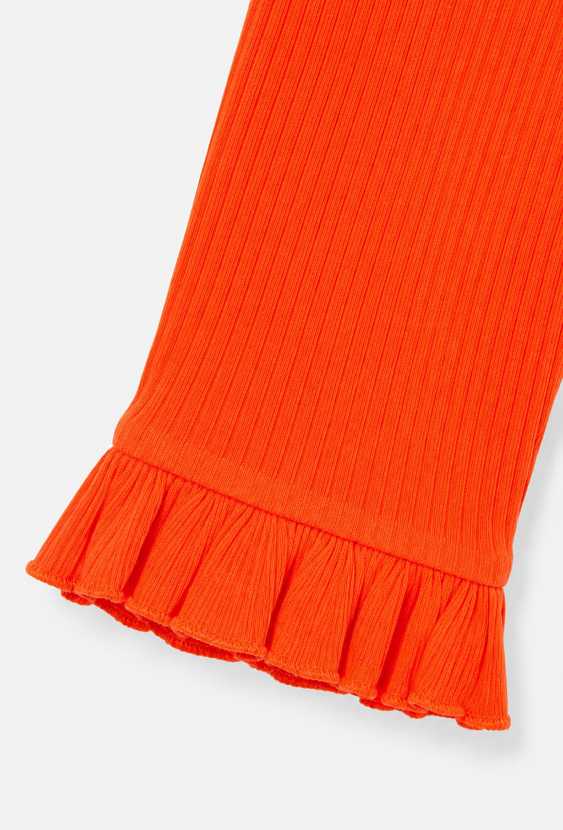 Legginsy dziewczęce 1/2 z falbanką