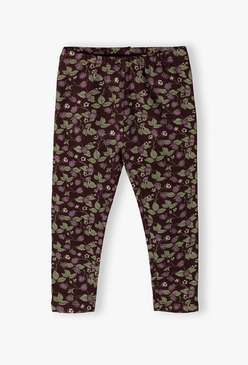Legginsy niemowlęce z falbanką