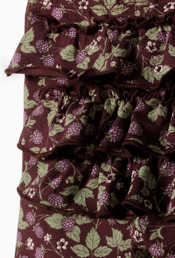 Legginsy niemowlęce z falbanką