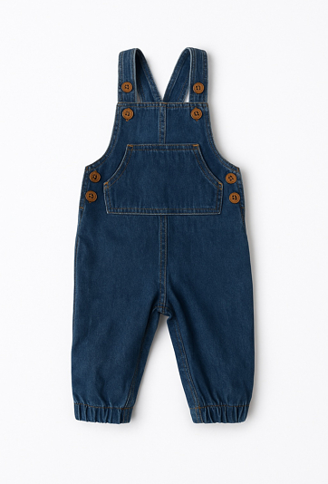Jeansowe ogrodniczki niemowlęce