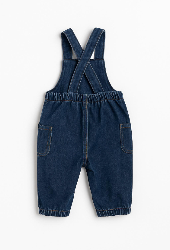 Jeansowe ogrodniczki niemowlęce