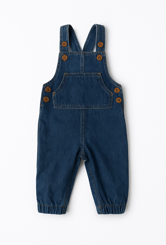 Jeansowe ogrodniczki niemowlęce