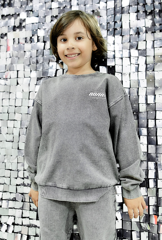 Szara bluza nierozpinana dla dziecka - 5.10.15.