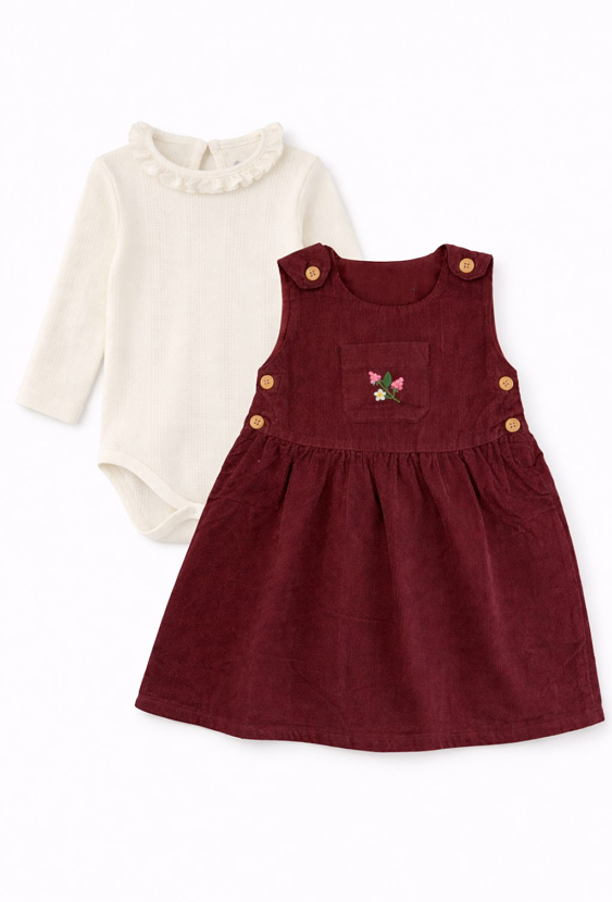 Komplet sukienka i bluzeczka dla niemowlaka - 5.10.15.