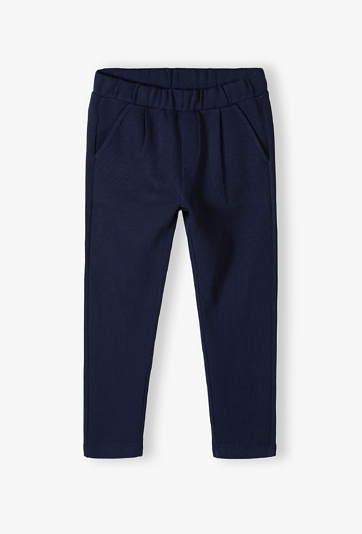 Granatowe spodnie dresowe