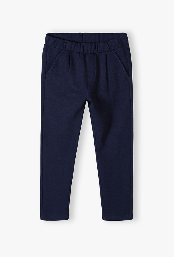 Granatowe spodnie dresowe