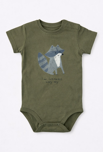 Zielone body z krótkim rękawem