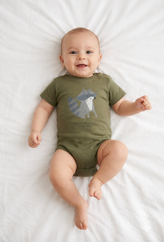 Zielone body z krótkim rękawem