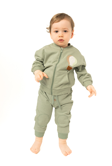 Niemowlęce spodnie dresowe z wzmocnieniami na kolanach