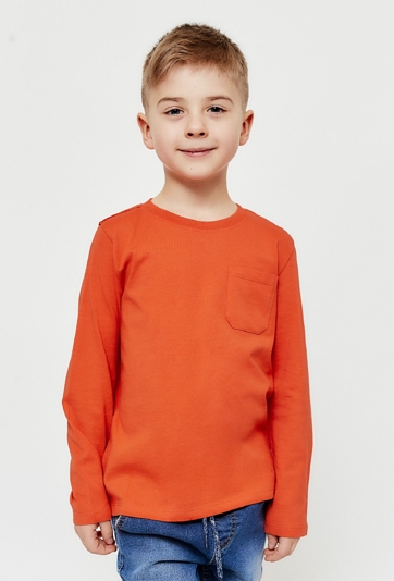 Bluzka z długim rękawem i kieszonką