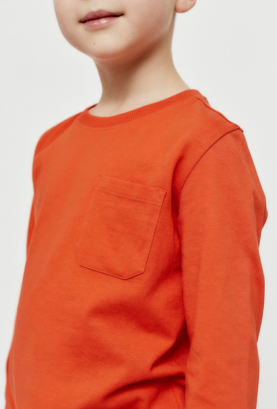 Bluzka z długim rękawem i kieszonką