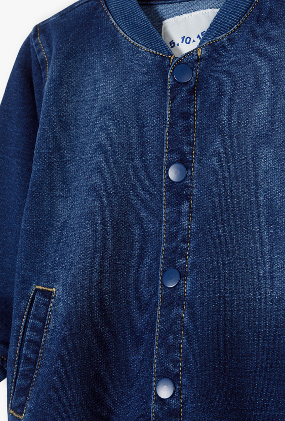 Bluza z dzianiny jeans - bomber - 5.10.15.