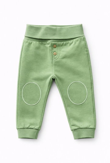 Zielone spodnie dresowe dla niemowlaka - 5.10.15.