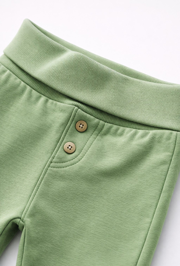 Zielone spodnie dresowe dla niemowlaka - 5.10.15.