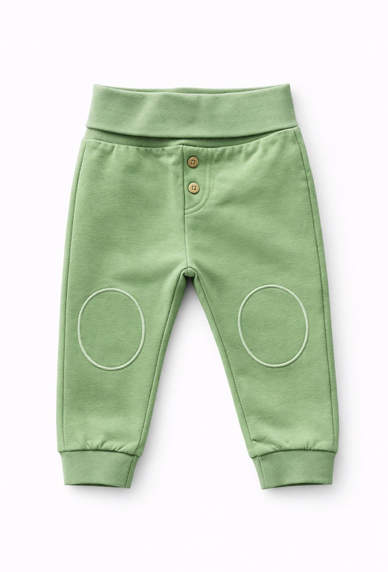 Zielone spodnie dresowe dla niemowlaka - 5.10.15.
