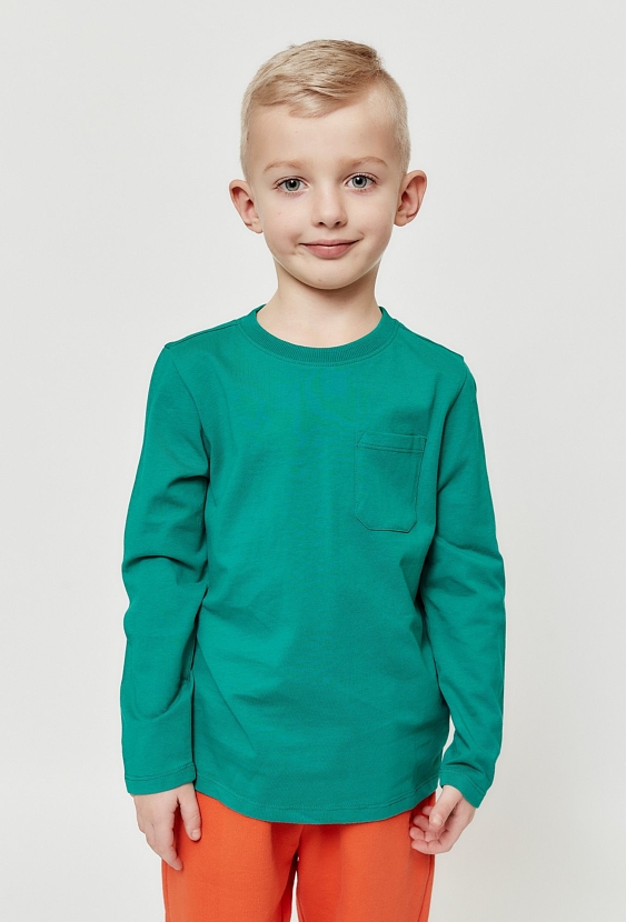 Zielona bluzka z długim rękawem