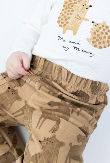 Brązowe spodnie dresowe dla niemowlaka - 5.10.15.