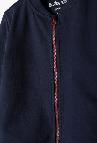 Bluza niemowlęca dla chłopca ze stójką