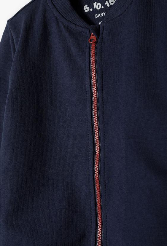 Bluza niemowlęca dla chłopca ze stójką