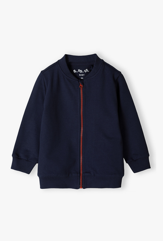 Bluza niemowlęca dla chłopca ze stójką