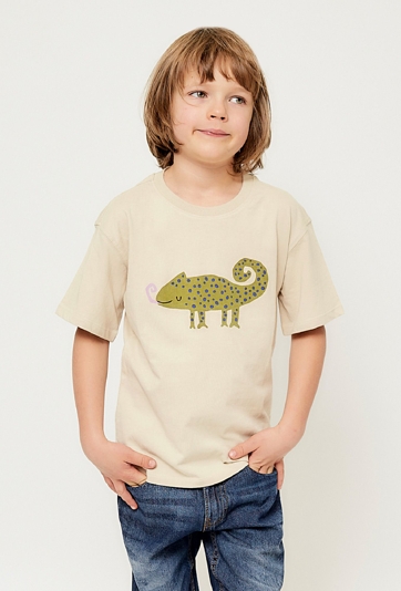 Koszulka chłopieca z kameleonem