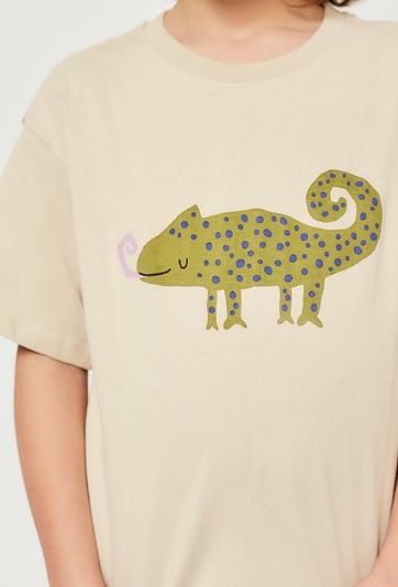 Koszulka chłopieca z kameleonem