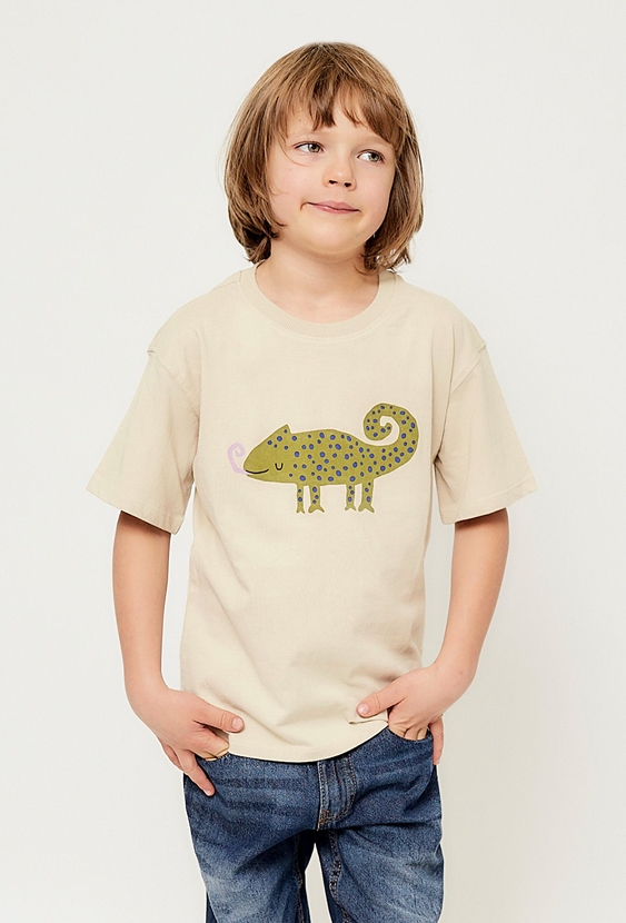 Koszulka chłopieca z kameleonem