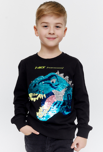 Bluza z długim rękawem z dinozaurem