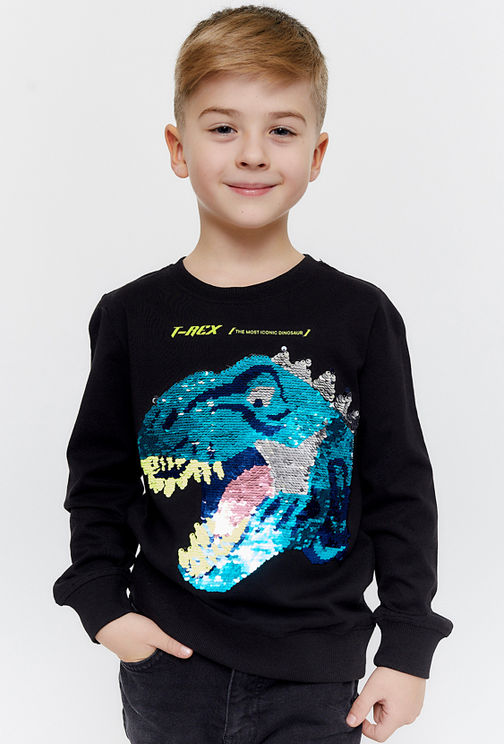 Bluza z długim rękawem z dinozaurem