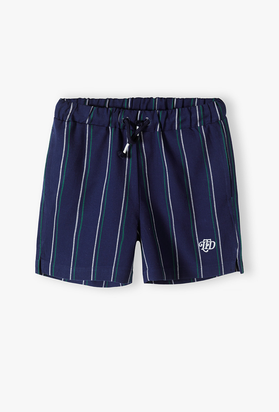 Szorty chłopięce 1/3 w pionowe paski