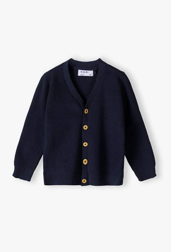 Elegancki sweter niemowlęcy – rozpinany kardigan dla chłopca