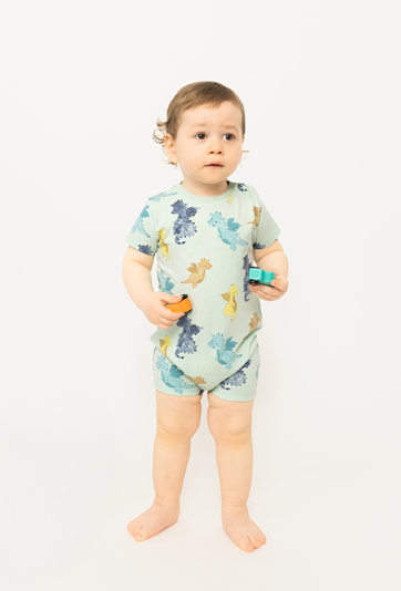 Pajacyk niemowlęcy krótki dla chłopca