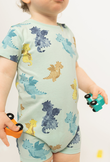 Pajacyk niemowlęcy krótki dla chłopca