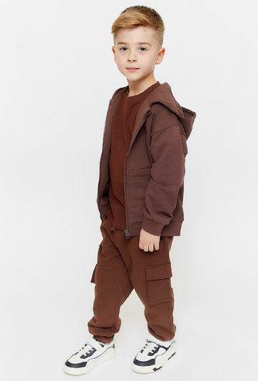 Brązowe spodnie dresowe w stylu bojówek - Limited Edition