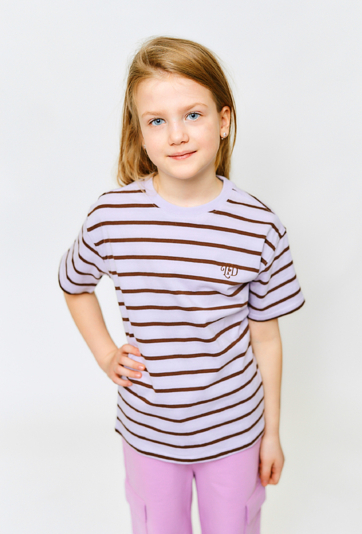 Dziewczęcy t-shirt w paski