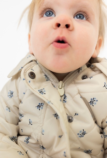 Kurtka przejściowa niemowlęca w kwiatki