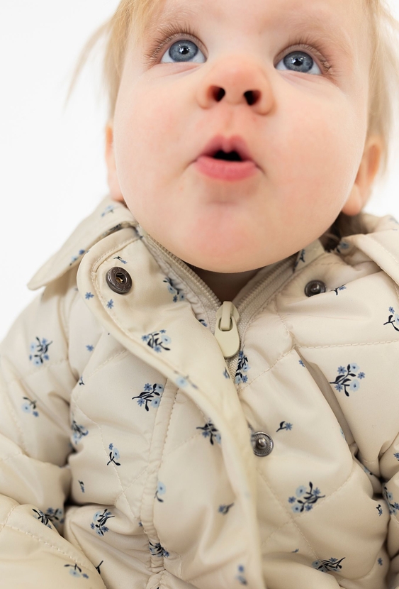 Kurtka przejściowa niemowlęca w kwiatki