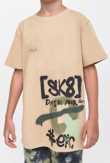 T-shirt chłopięcy - oversize