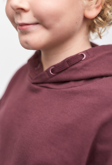 Ciepła nierozpinana bluza z kapturem