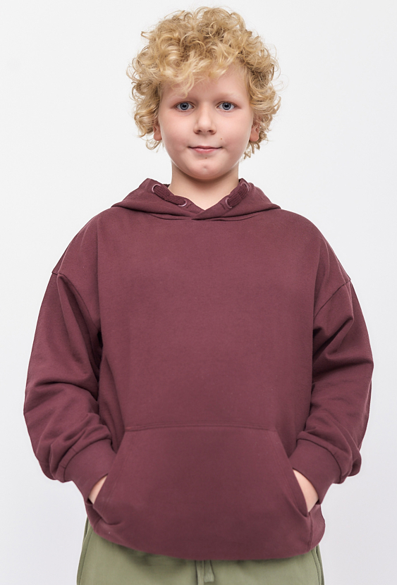 Ciepła nierozpinana bluza z kapturem