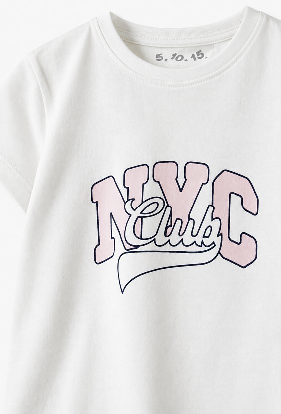 Koszulka dziewczęca z nadrukiem NYC Club
