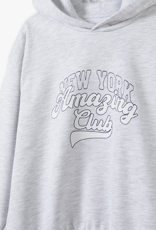 Szara bluza dresowa z kapturem New York - 5.10.15.