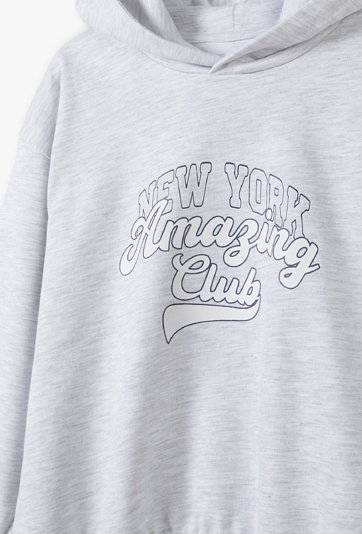Szara bluza dresowa z kapturem New York - 5.10.15.