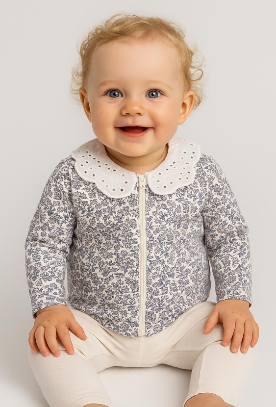 Bluza niemowlęca z kołnierzykiem