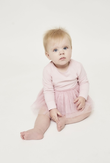 Body z długim rękawem i spódniczką