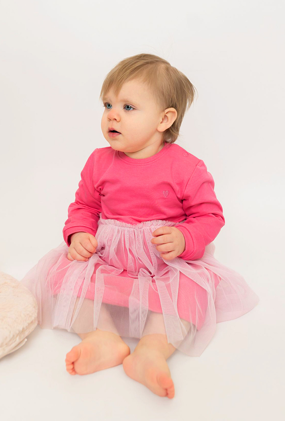 Sukienka z długim rękawem - tiul