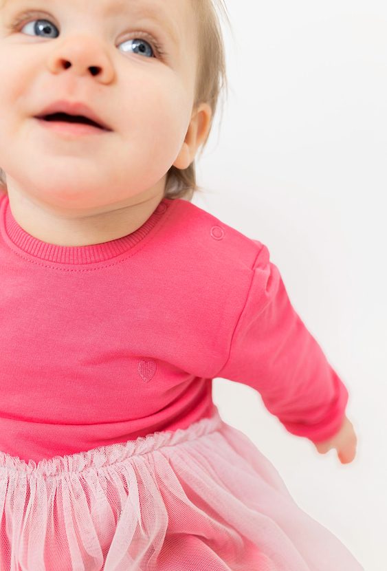 Sukienka z długim rękawem - tiul